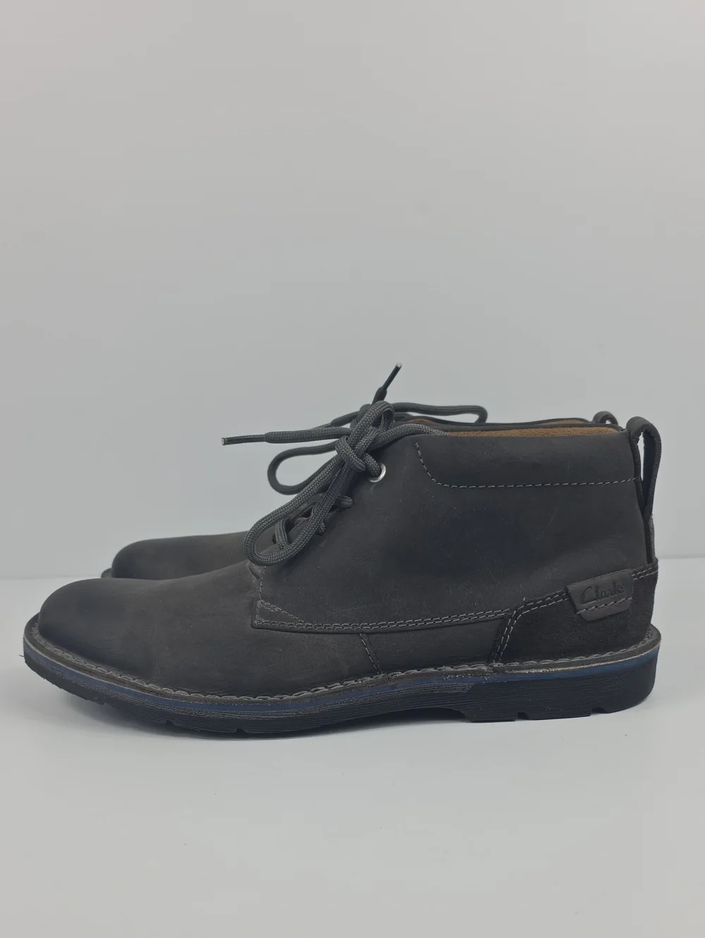 Clarks Edgewick Gray Suede Men's Casual Boots Size 9.5